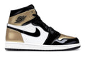 Retro High-Top Sneakers in Black/Metallic Gold-Summit White - 861428-007