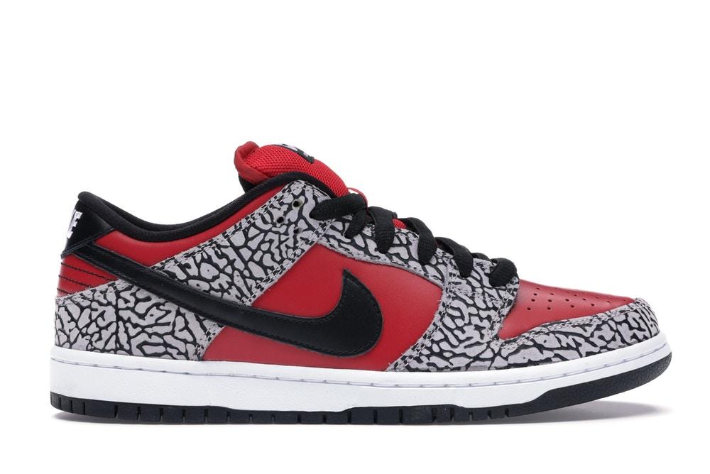 Classic Low-Top Sneakers in Fire Red/Cement Grey-Black - 313170-600