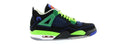 Retro Sneakers in Black/Old Royal-Electric Green-White - 308497-015